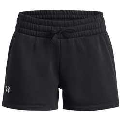 Girls' Grade School - Under Armour Rival Fleece Shorts - White/Black