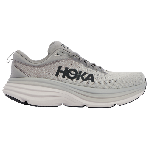 Shop Hoka Mens  Bondi 8 In Sharkskin/black