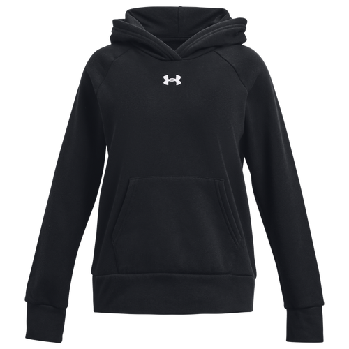 

Girls Under Armour Under Armour Rival Fleece Hoodie - Girls' Grade School Black/White Size XL