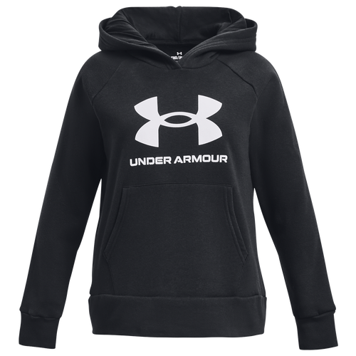 

Girls Under Armour Under Armour Rival Fleece BL Hoodie - Girls' Grade School Black/White Size XL