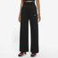 Nike Style Fleece High Rise Wide Pants - Women's Black/White