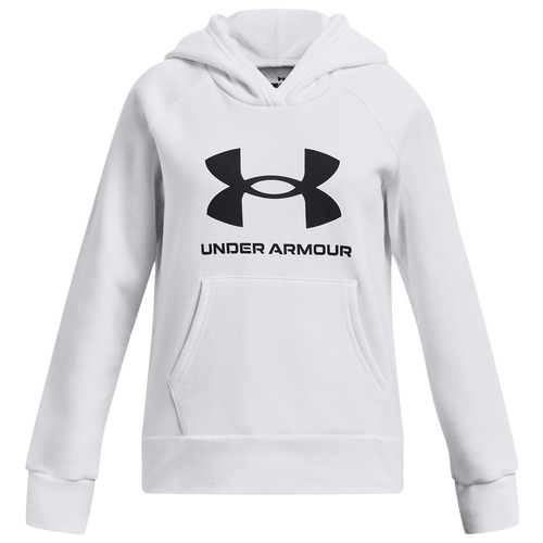 

Girls Under Armour Under Armour Rival Fleece BL Hoodie - Girls' Grade School Black/White Size XL