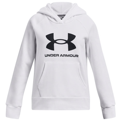 

Girls Under Armour Under Armour Rival Fleece BL Hoodie - Girls' Grade School Black/White Size XS