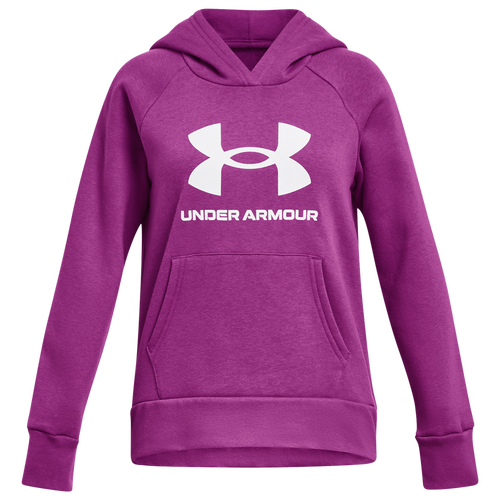 

Girls Under Armour Under Armour Rival Fleece BL Hoodie - Girls' Grade School Mystic Magenta/White Size L