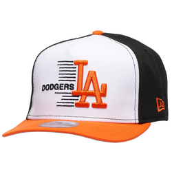 Men's - New Era Dodgers 9FIFTY A-Frame Curve 50th Cap - Orange/White/Black