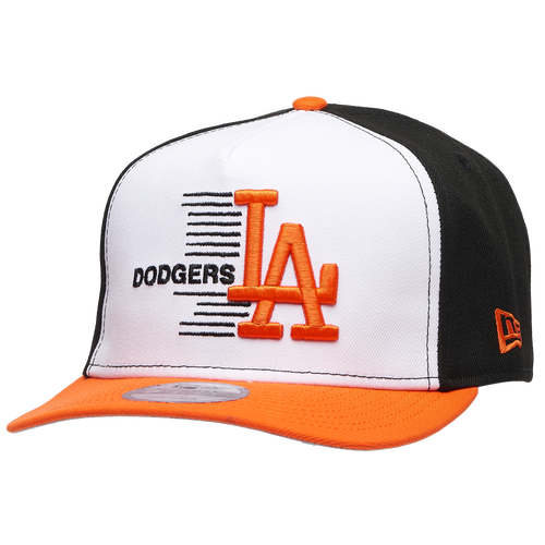  - New Era Dodgers 9FIFTY A-Frame Curve 50th Cap - Orange/White Black