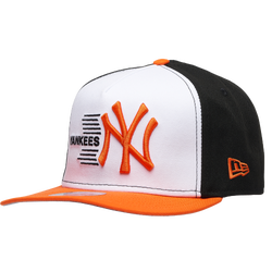Men's - New Era Yankees 9Fifty A-Frame Curve 99 Cap - White/Black/Orange