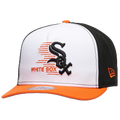 New Era White Sox 9FIFTY A-Frame Curve 05 WS Cap - New Era White/Black Orange