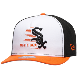 Men's - New Era White Sox 9FIFTY A-Frame Curve 05 WS Cap - White/Black/Orange