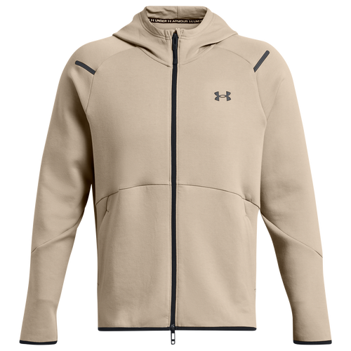 

Under Armour Mens Under Armour Unstoppable Fleece Full-Zip Hoodie - Mens Timberwolf Taupe/Black Size XXL