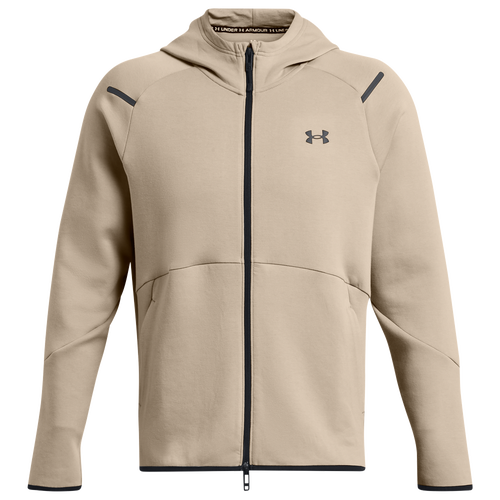 

Under Armour Mens Under Armour Unstoppable Fleece Full-Zip Hoodie - Mens Timberwolf Taupe/Black Size 3XL