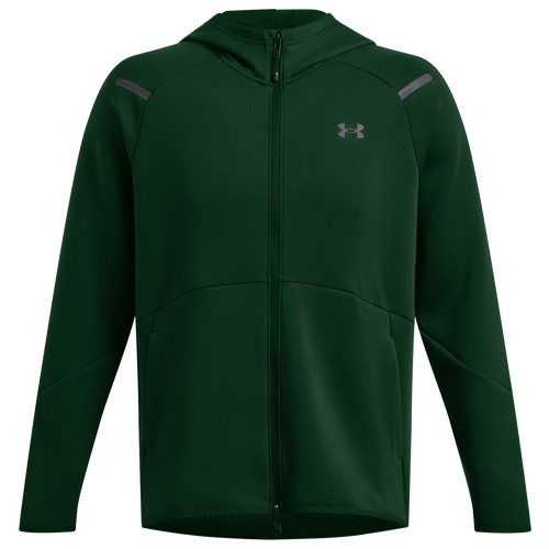 

Under Armour Mens Under Armour Unstoppable Fleece Full-Zip Hoodie - Mens Forest Green/Black Size M