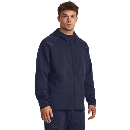 

Under Armour Mens Under Armour Unstoppable Fleece Full-Zip Hoodie - Mens Navy/Black Size 3XL