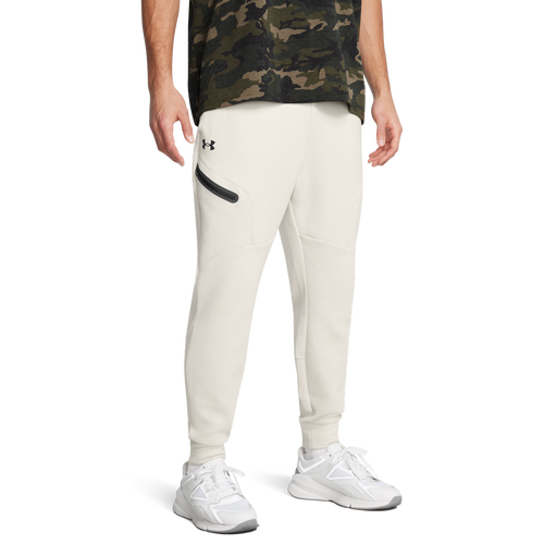 

Under Armour Mens Under Armour Unstoppable Fleece Joggers - Mens Summit White/Black Size M