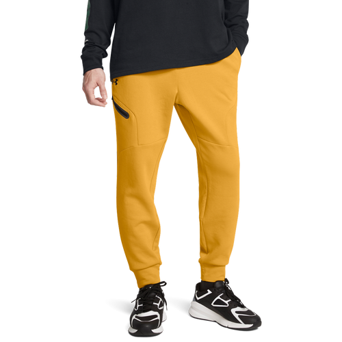 

Under Armour Mens Under Armour Unstoppable Fleece Joggers - Mens Golden Yellow/Black Size XL