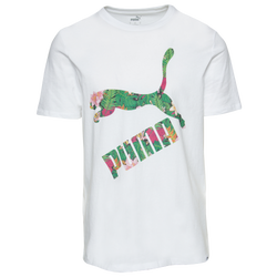 Men's - PUMA Floral Logo T-Shirt - White/Multi