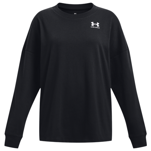 

Girls Under Armour Under Armour Sportstyle Logo Long Sleeve T-Shirt - Girls' Grade School White/Black Size L