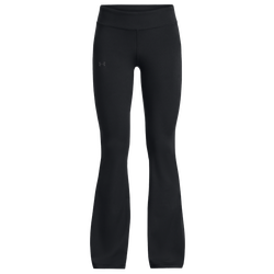 Girls' Grade School - Under Armour Motion Flare Pants - Jet Gray/Black