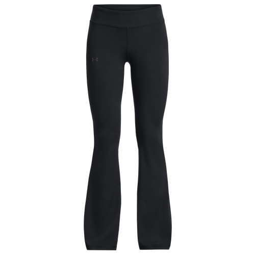 Shop Under Armour Girls   Motion Flare Pants In Jet Gray/black