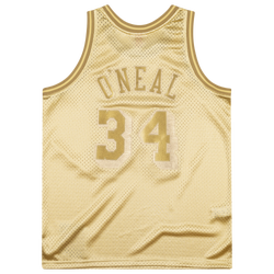 Mens - Mitchell & Ness SuperSonics Swingman Jersey - Gold/White