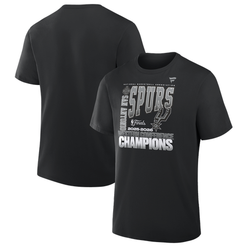MENS - Fanatics Spurs Conference Champions Cotton T-Shirt - Black