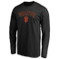 Fanatics Giants Logo Lockup Long Sleeve T-Shirt - Men's Black/Black