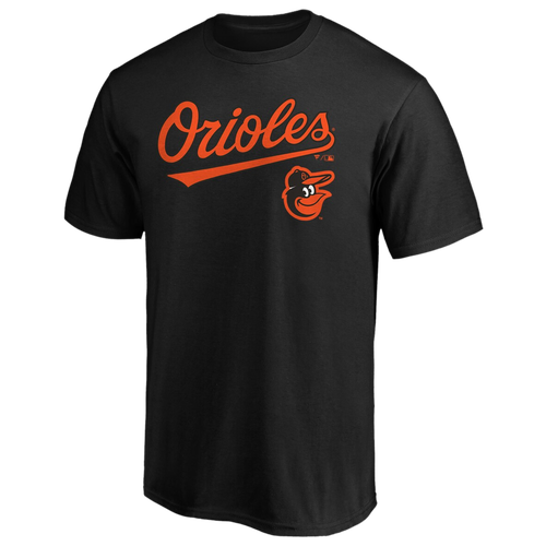 

Fanatics Mens Baltimore Orioles Fanatics Orioles Logo Lockup T-Shirt - Mens Black/Black Size S