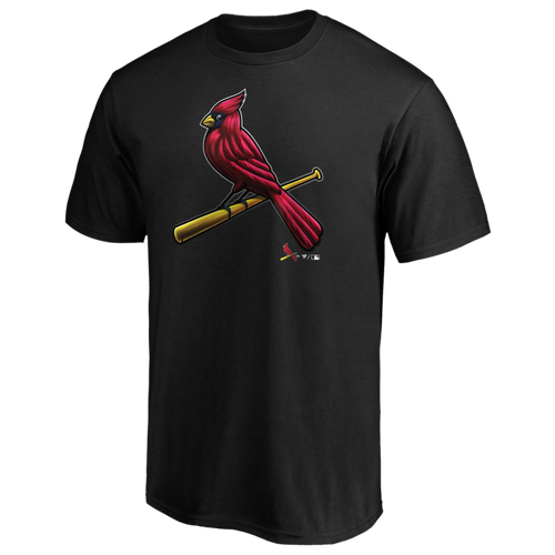 Shop Fanatics St. Louis Cardinals  Rockies Midnight Mascot Logo T-shirt In Black