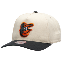 Adult - Mitchell & Ness Orioles Off White Pro Pinch Cap - Black/White