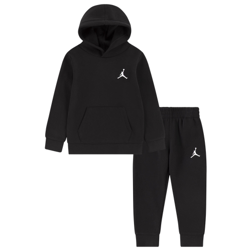 

Jordan Boys Jordan MJ Essentials Fleece Pullover Set - Boys' Toddler Black Size 4T