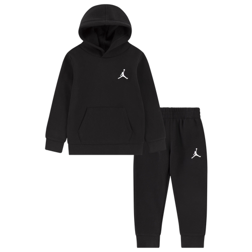 

Boys Jordan Jordan MJ Essentials Fleece Pullover Set - Boys' Toddler Black Size 2T