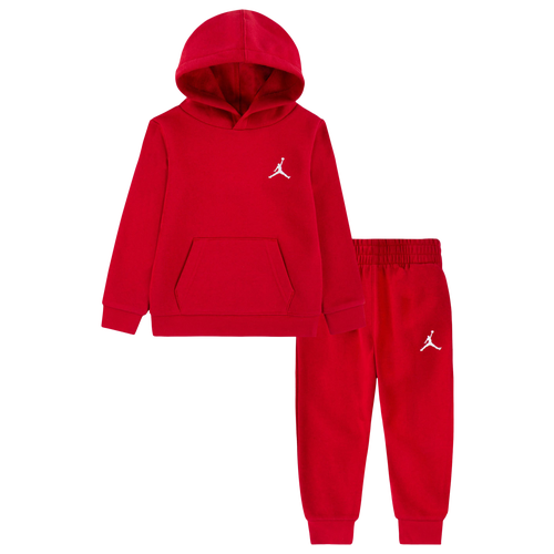 

Boys Jordan Jordan MJ Essentials Fleece Pullover Set - Boys' Toddler Red Size 2T
