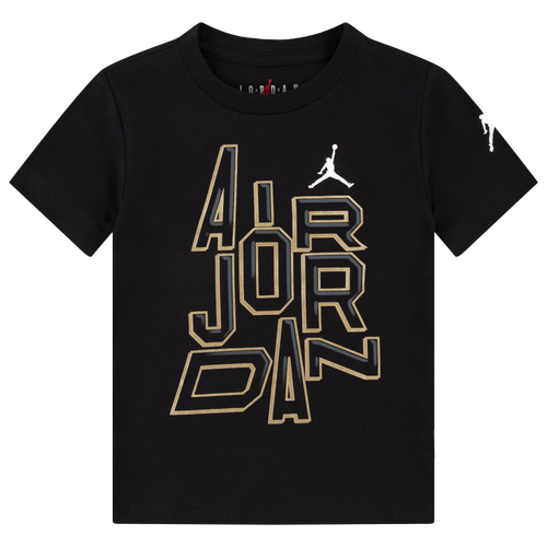 Shop Jordan Boys   23 Gold Line Short Sleeve T-shirt In Grey