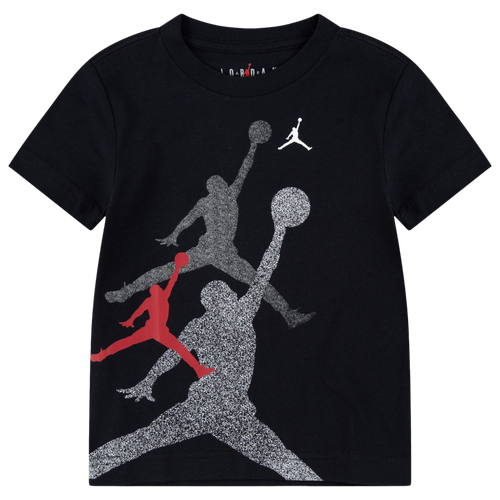 

Jordan Boys Jordan Gradient Stacked Jumpman Short Sleeve T-Shirt - Boys' Toddler Red/Black Size 3T