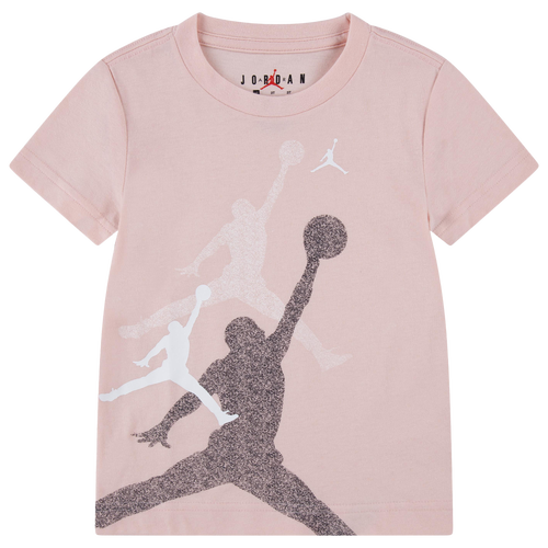 

Boys Jordan Jordan Gradient Stacked Jumpman Short Sleeve T-Shirt - Boys' Toddler White/Pink Size 2T