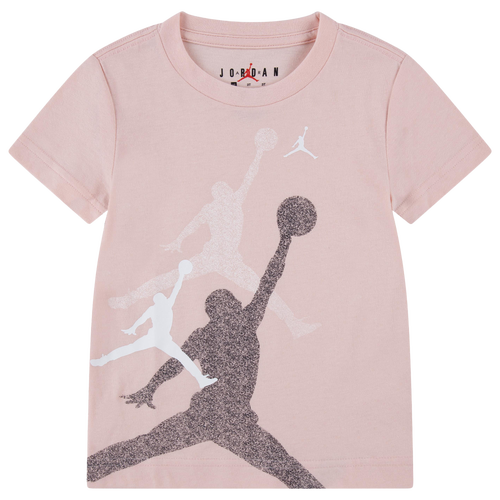 

Jordan Boys Jordan Gradient Stacked Jumpman Short Sleeve T-Shirt - Boys' Toddler White/Pink Size 4T