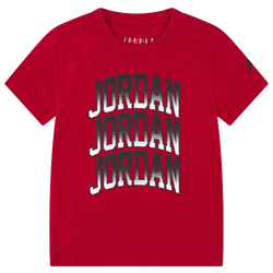 Boys' Toddler - Jordan 3K Short Sleeve T-Shirt - Black/Gym Red