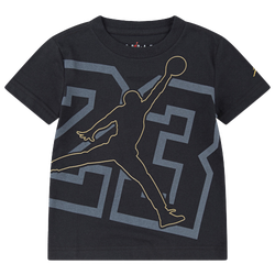 Boys' Toddler - Jordan HBR Shine Jumpman Short Sleeve T-Shirt - Black/Grey