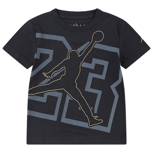 Jordan Big Boys Jumpman Shine Graphic Tee In Black/grey