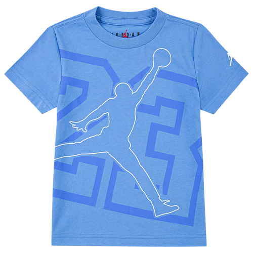 Jordan Boys   Hbr Shine Jumpman Short Sleeve T-shirt In Legend Blue/white