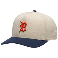 Adult - Mitchell & Ness Tigers Off White Pro Pinch Cap - White/Navy