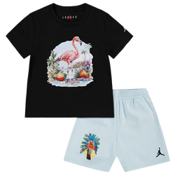 Boys' Toddler - Jordan MJ Flight Essentials SMR Pack Shorts Set - Glacier/Black