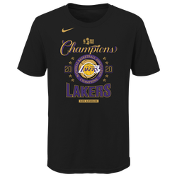 Girls' Grade School - Nike Lakers Locker Room T-Shirt - Black/Yellow