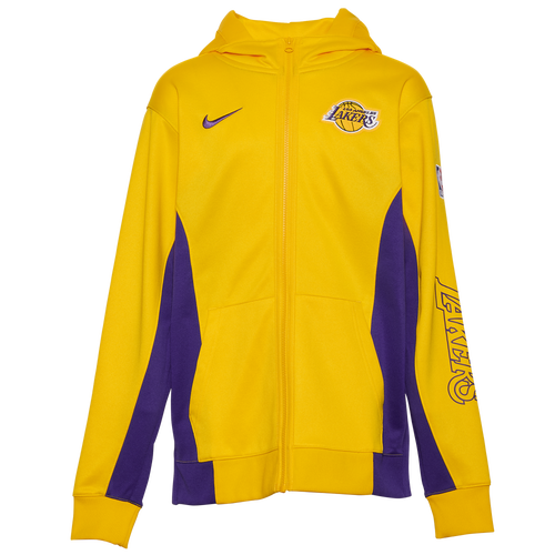 

Boys Nike Nike Lakers DF Showtime Colorblock Full-Zip Hoodie - Boys' Grade School Gold/Purple Size L