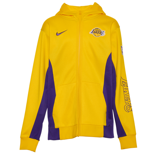 

Boys Nike Nike Lakers DF Showtime Colorblock Full-Zip Hoodie - Boys' Grade School Gold/Purple Size M