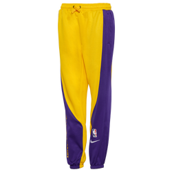 Boys' Grade School - Nike Lakers Dri-FIT Showtime Colorblock Pants - Gold/Purple