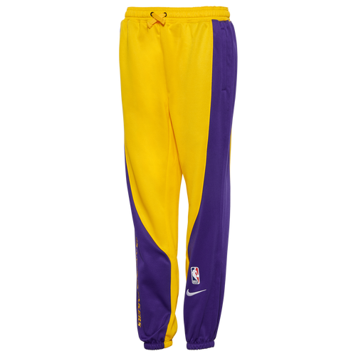 

Boys Nike Nike Lakers Dri-FIT Showtime Colorblock Pants - Boys' Grade School Gold/Purple Size M