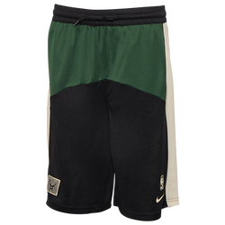 Boys' Grade School - Nike Bucks Dri-FIT Starts Courtside Shorts - Forest Green/Black