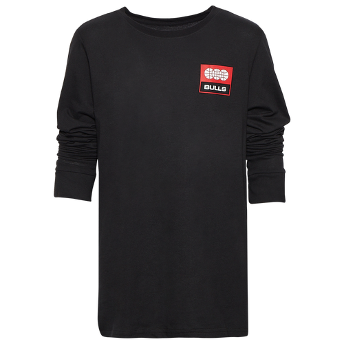 

Boys Nike Nike Bulls Courtside Max90 Fade T-Shirt - Boys' Grade School Black Size L