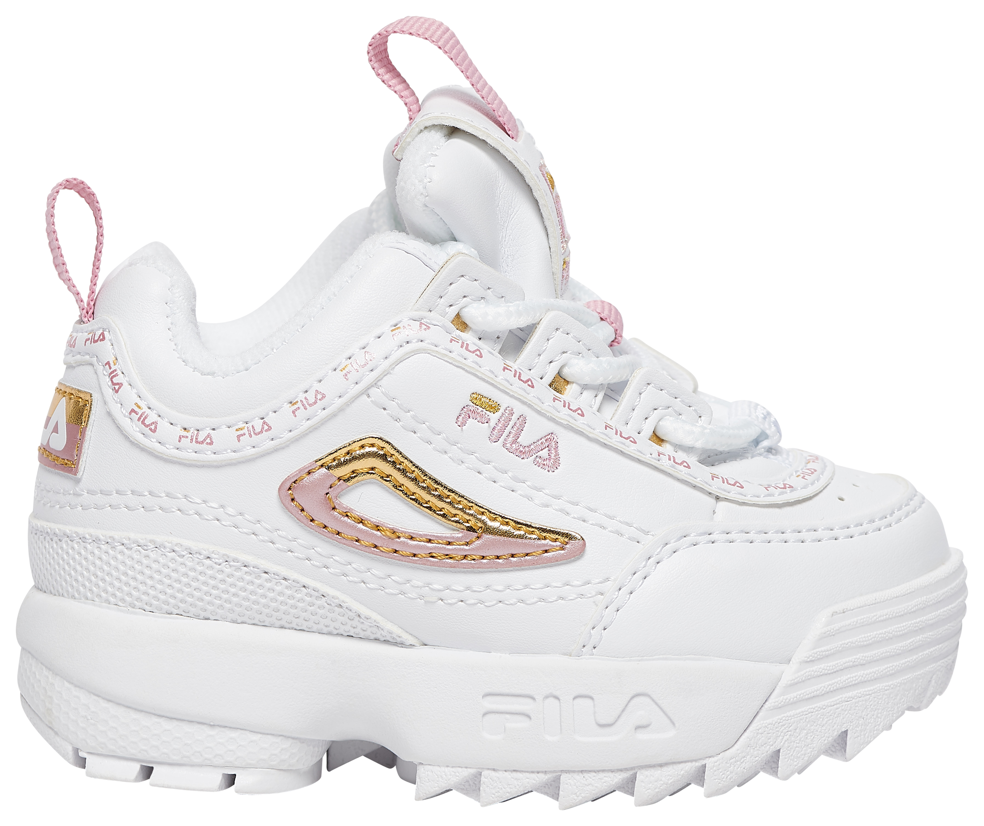 fila disruptor pink and gold